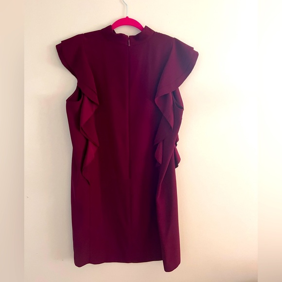 Kate spade raspberry dress with frills sleeves - Picture 1 of 5